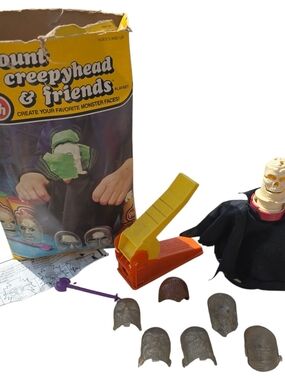 Vintage 1984 Kenner Count Creepyhead & Friends Play-Doh